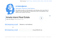Tablet Screenshot of guerillamail.org